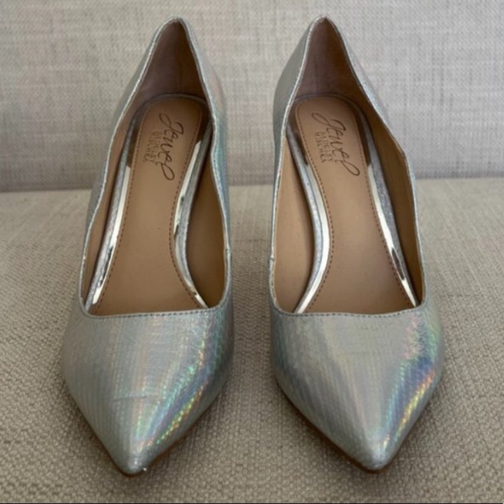 Badgley Mischka Jewel Riley Iridescent High Heels Pumps Size: 6 - Picture 11 of 14